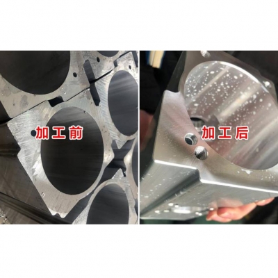 电机机壳轮廓浮动倒角去毛刺